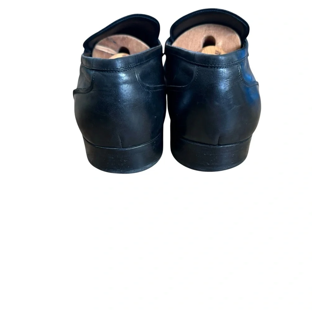 Salvatore Ferragamo Horsebit Loafers Black Leather Mens